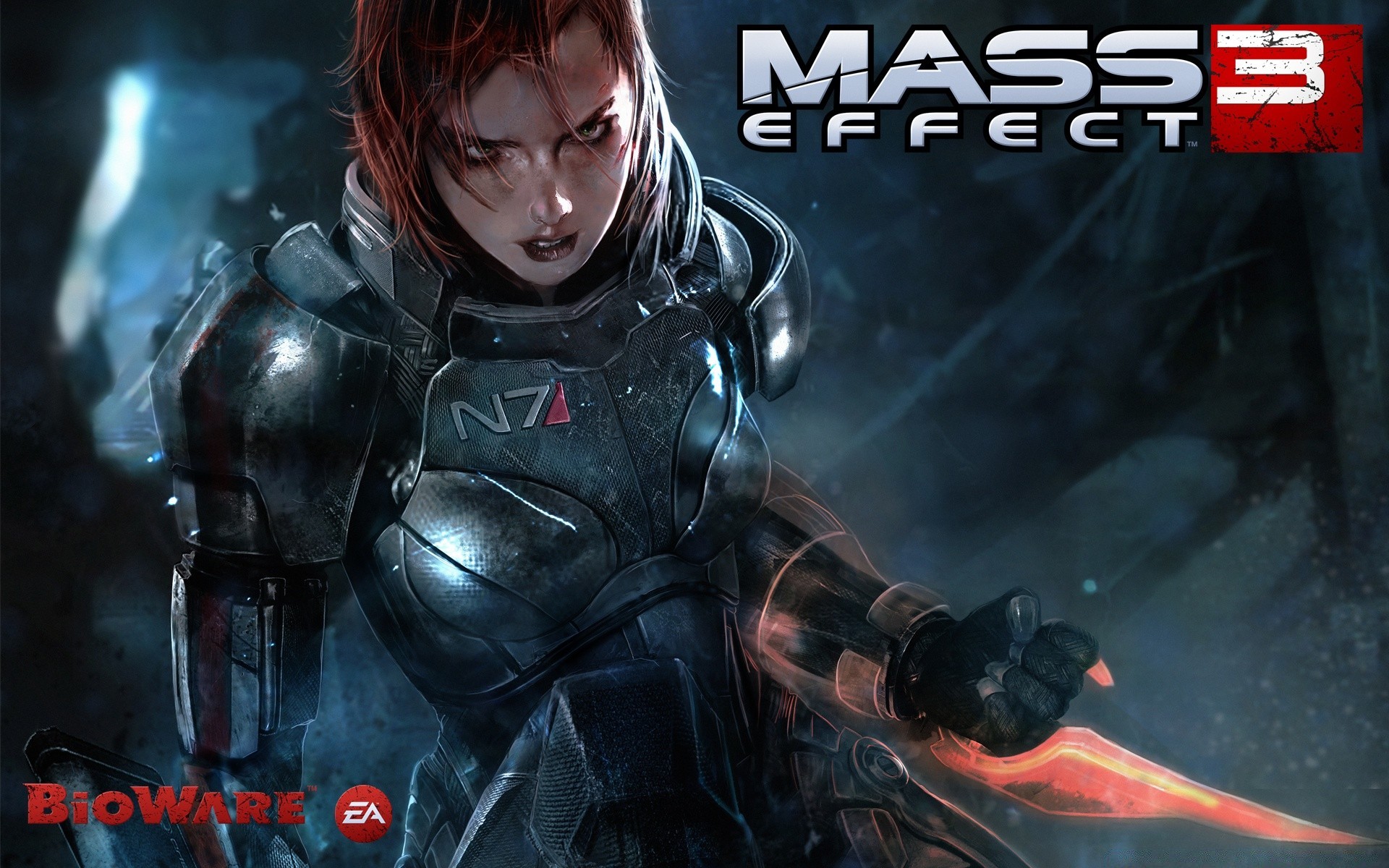 mass effect danger sombre fumée futuriste femme halloween