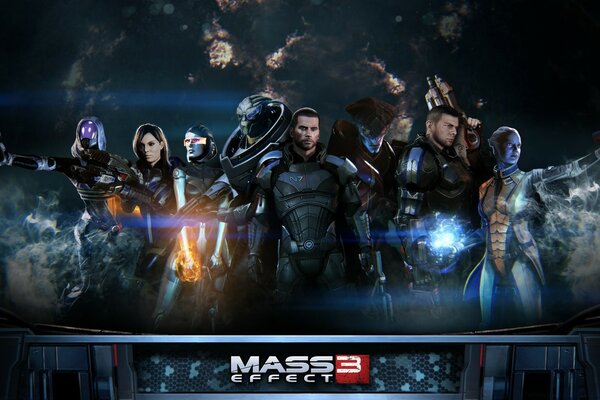 From the game mass effect characters