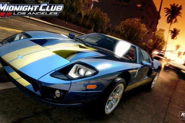 Racing car in the Midnight club game