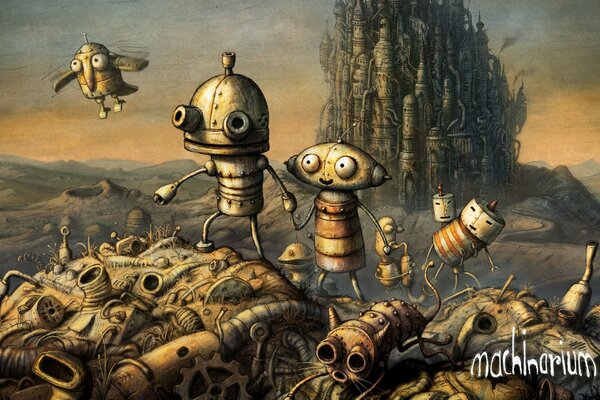 Immagine dei personaggi del gioco Machinarium