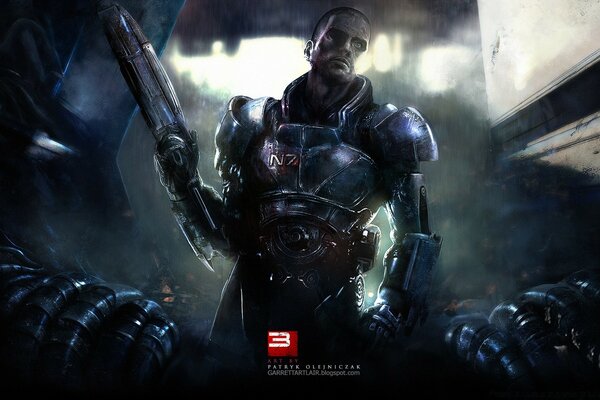 Charakter aus dem Spiel Mass effect 3 