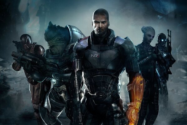 Characters from the game mass effect