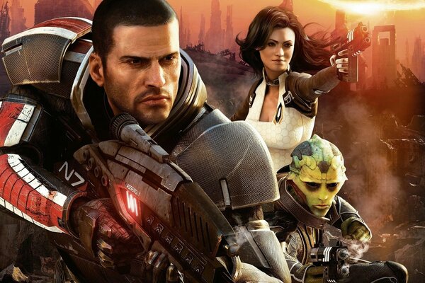 Personajes de guerra del juego Mass Effect