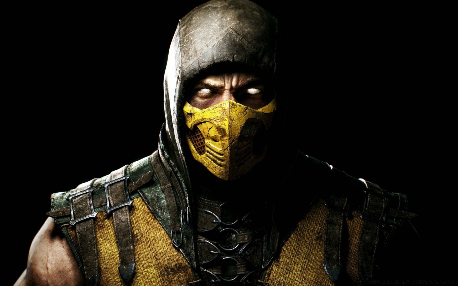 mortal kombat guerras máscara hombre guerrero arma oscuro casco solo adulto retrato cara peligro horror militar arte