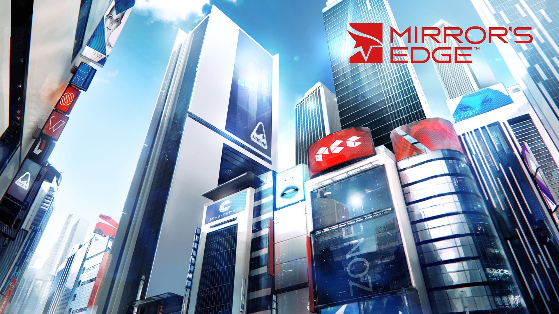 mirror s edge iş şehir finans mimari ofis cam modern