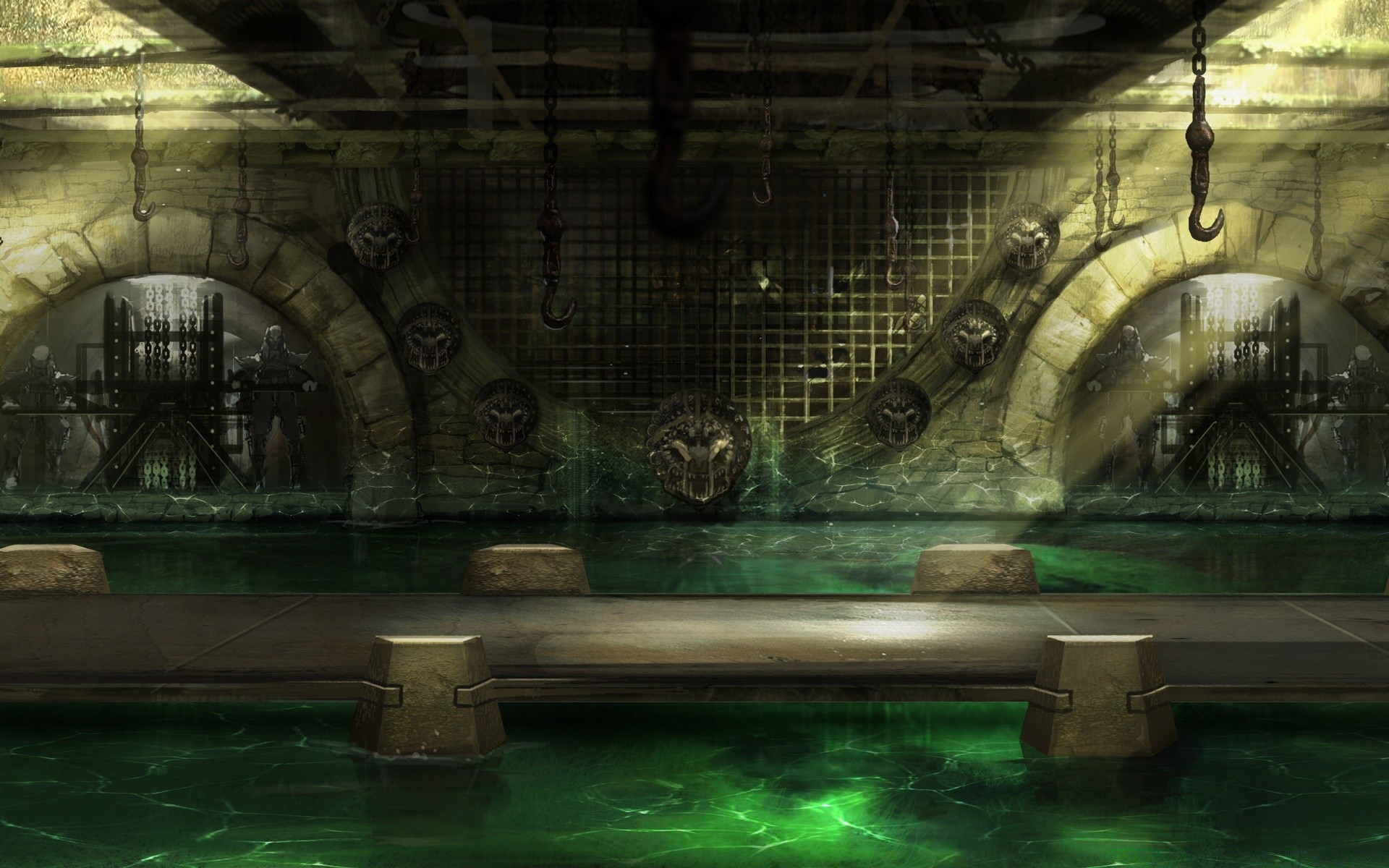 mortal kombat lumière voyage eau piscine architecture art maison intérieur vieux