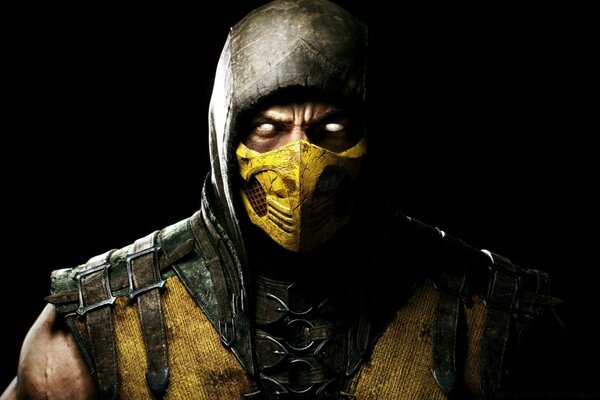 A man in a mask and a yellow suit