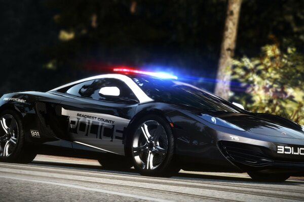 Police supercar from the game need for speed