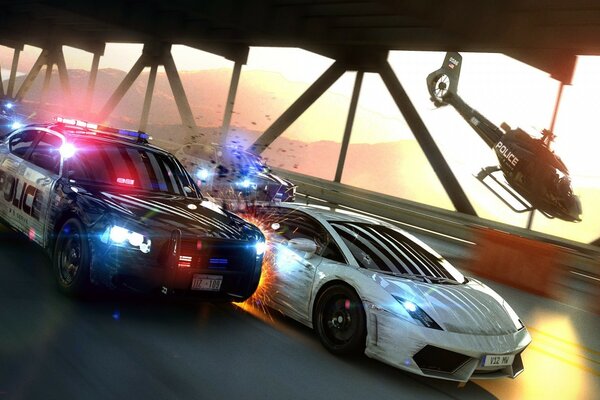 Sistema de transporte de corrida need For speed