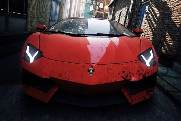 Roter Lamborghini von need for speed