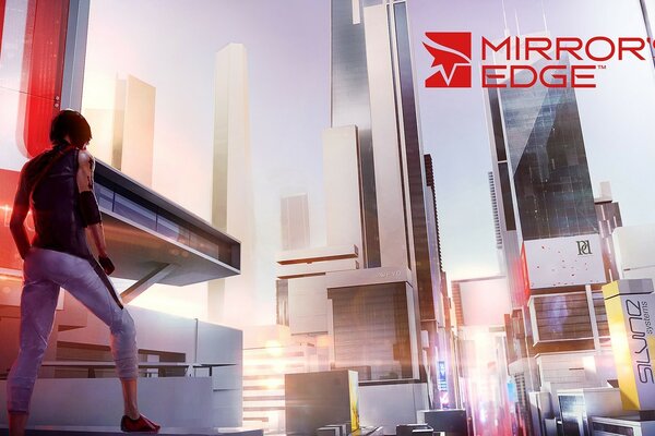 The screensaver of the game Mirror s edge