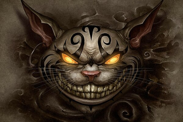 Illustration of an angry cat. Others games