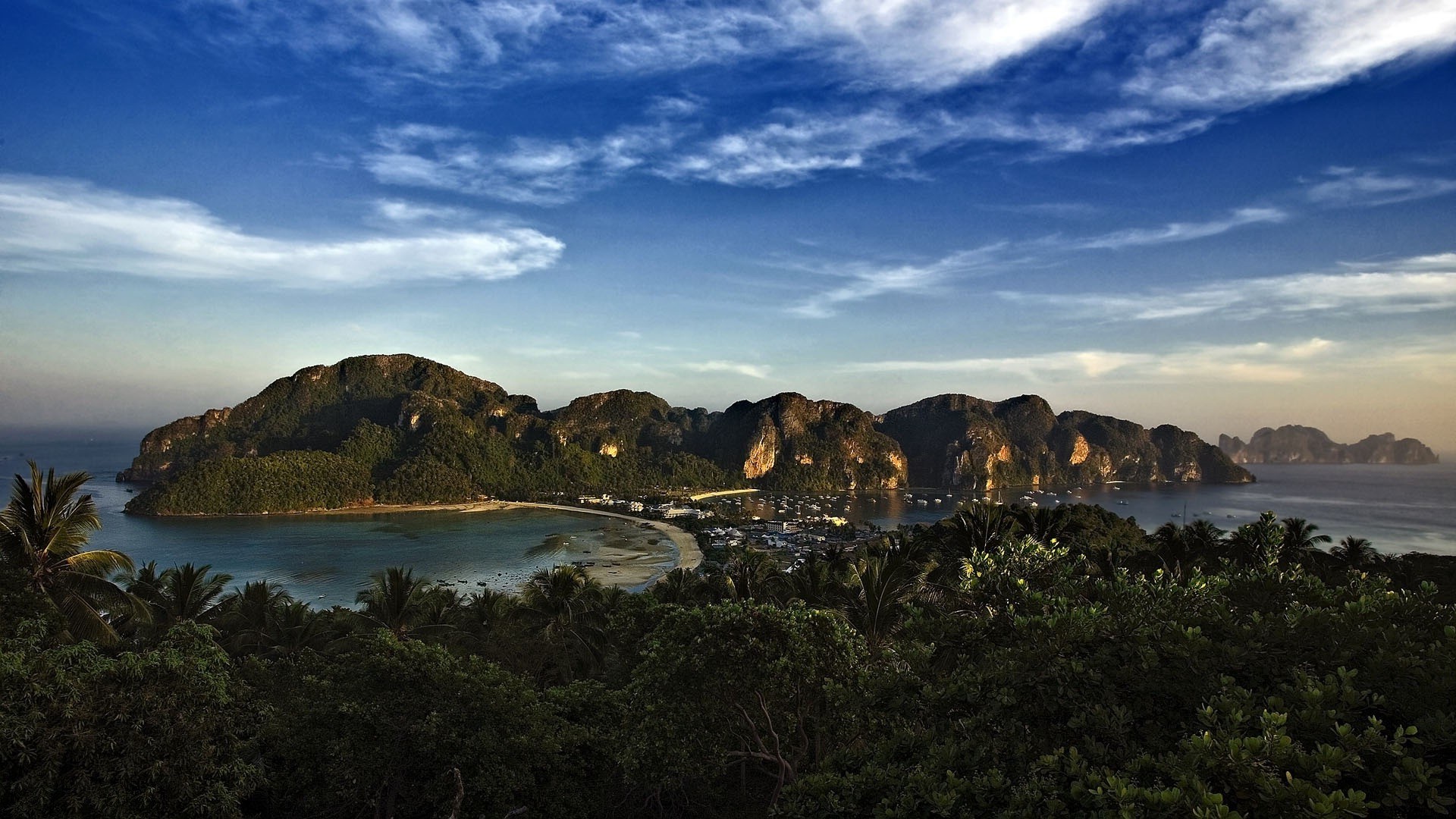 summer water travel landscape sunset seashore sea sky beach ocean seascape island nature dawn mountain outdoors rock