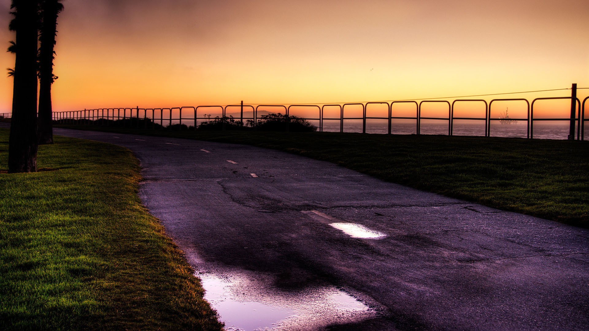 straße sonnenuntergang dämmerung himmel licht abend sonne landschaft dämmerung natur wasser reisen