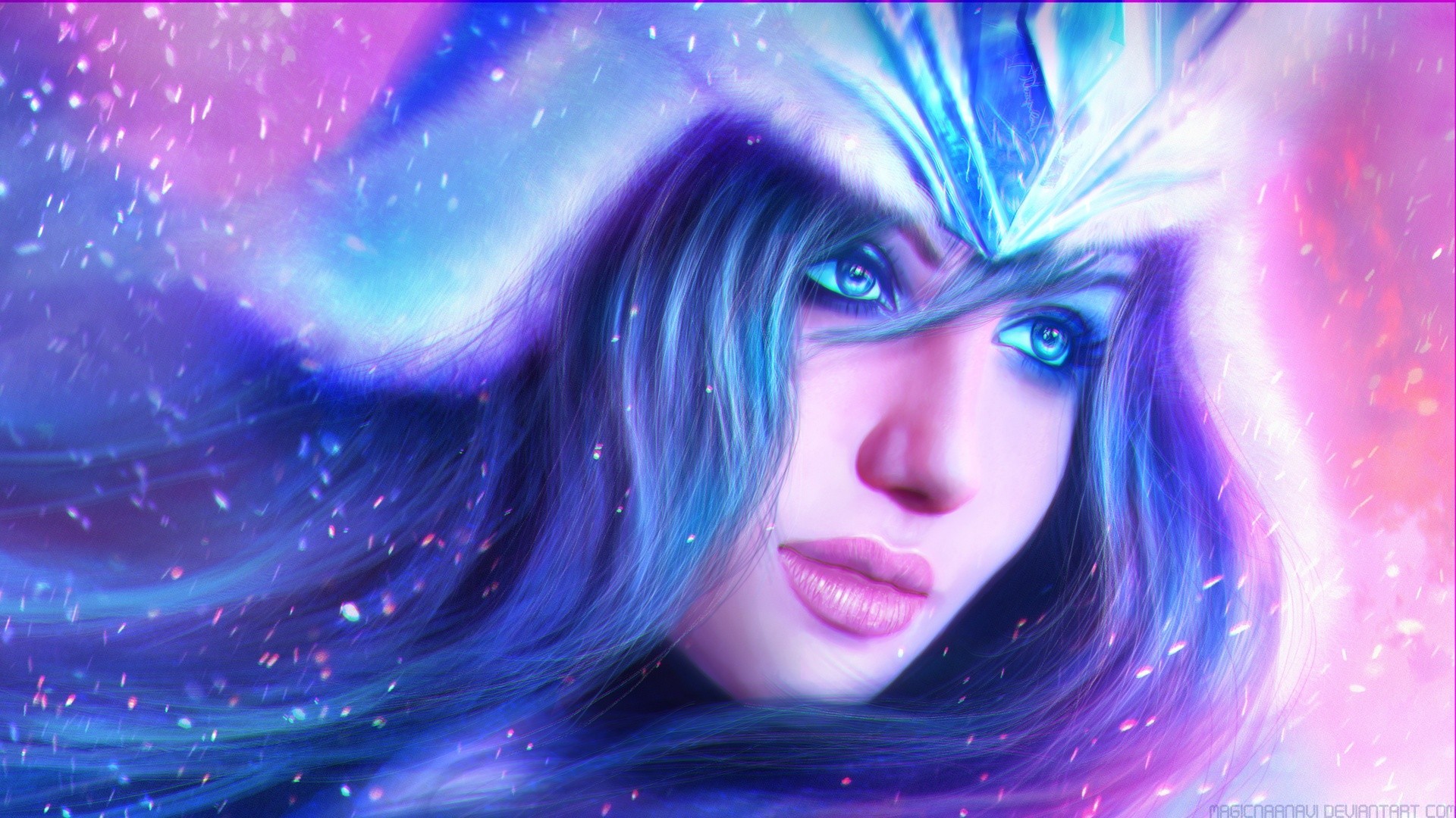 other games art abstract fantasy bright creativity girl beautiful artistic color portrait