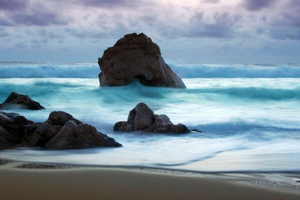 El mar ante una tormenta inminente