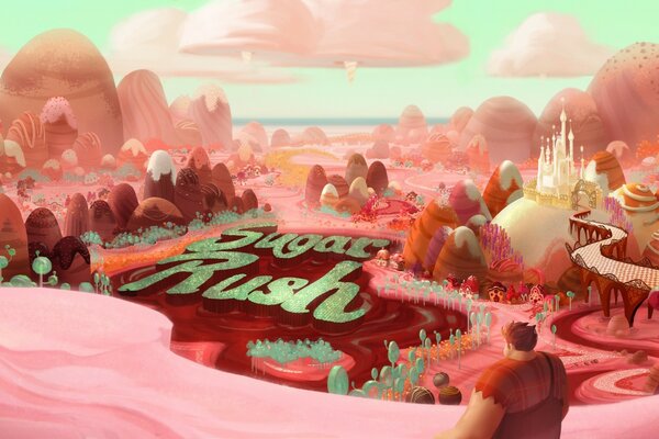 Sugar Rush journey for a child screensaver