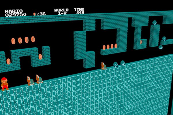 Image of a computer game with a score