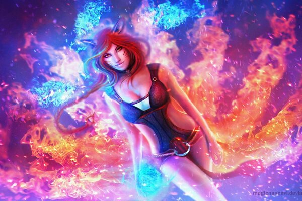 Foxfire AHRI sur Nine Fox League of Legends