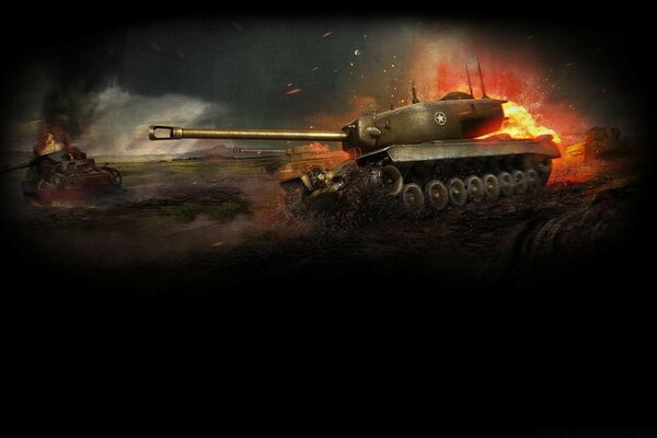 Tank in the game world of tanks