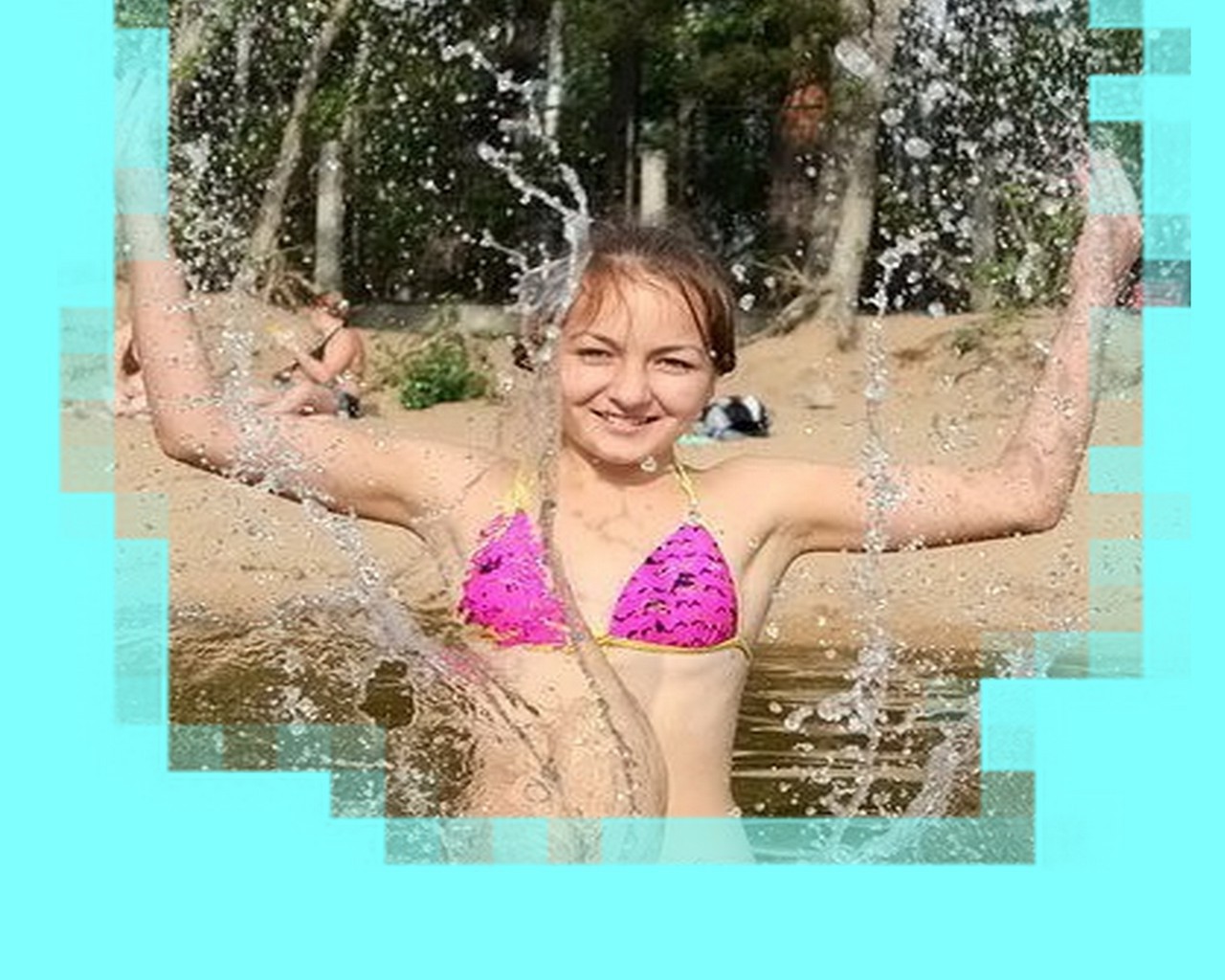 in vacanza estate acqua bagnato relax divertimento relax nuoto piscina natura felicità bella ragazza bambino donna all aperto giovane piacere gioia stile di vita allegro