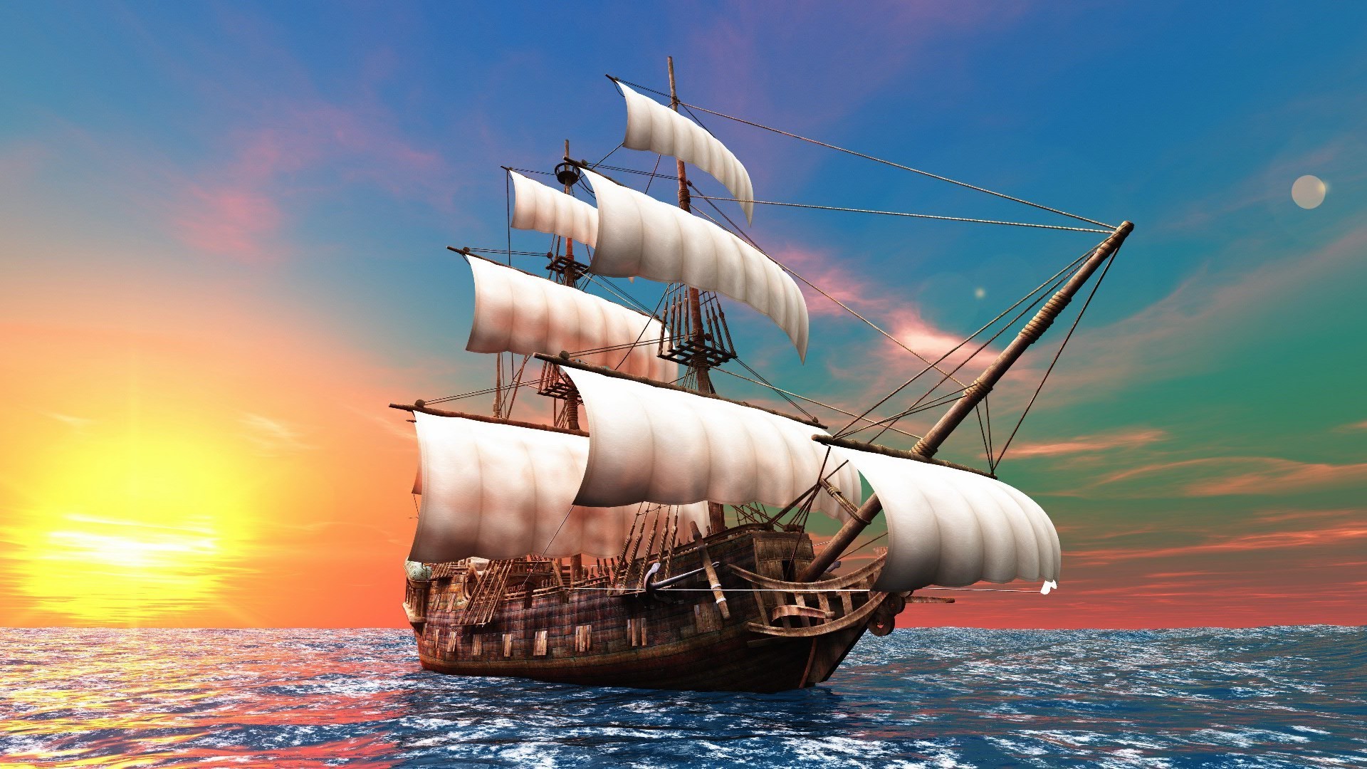 abstract and graphics sea ocean water watercraft ship travel boat sail sky nautical sailboat marine