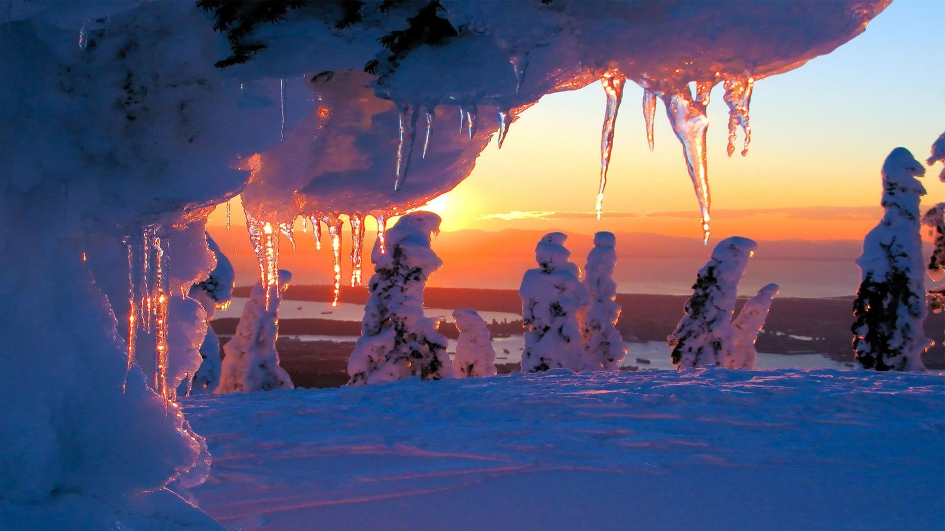 winter wasser ozean strand meer meer reisen landschaft himmel