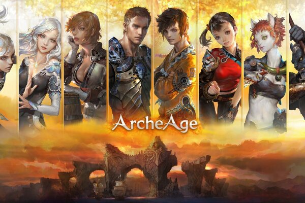 Imagen del juego de ordenador archeAge con mujeres