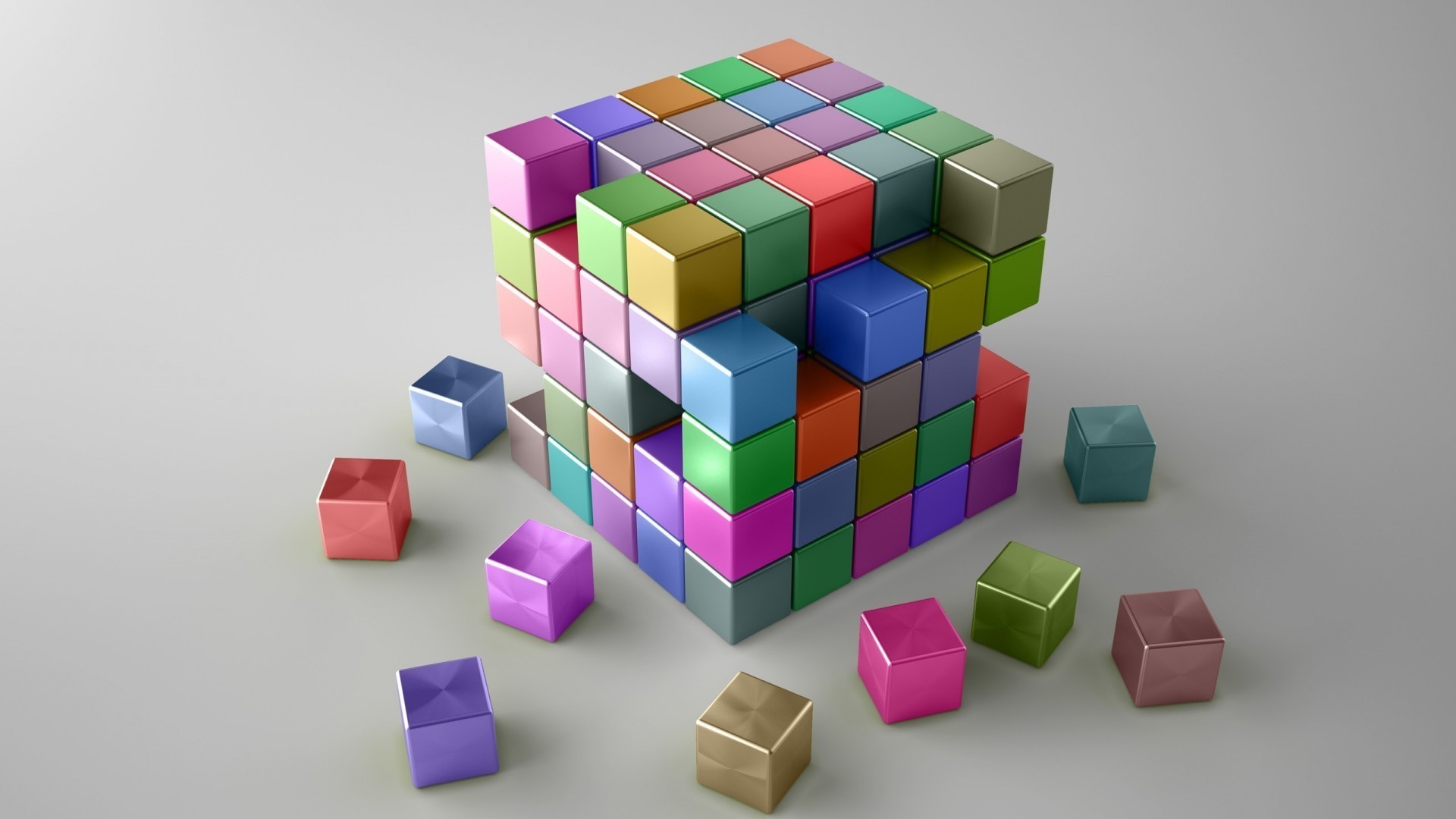 colori vivaci cubo affari geometrica piazza pile giocattolo gioco connessione creatività