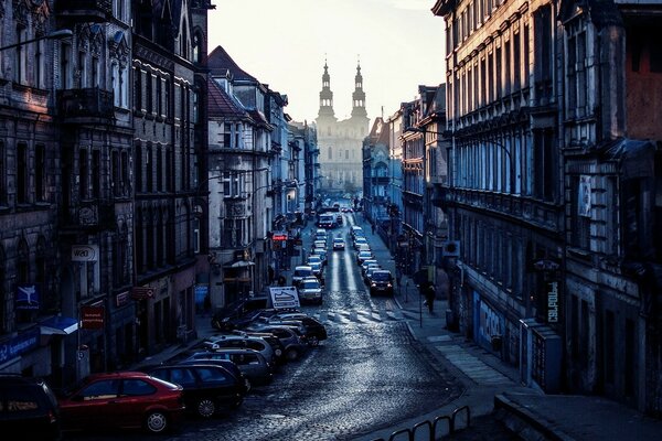 Stadtstraße nach Regen