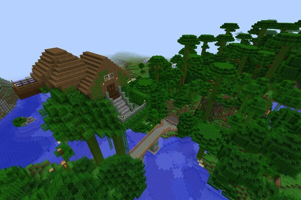 Minecraft tree house game