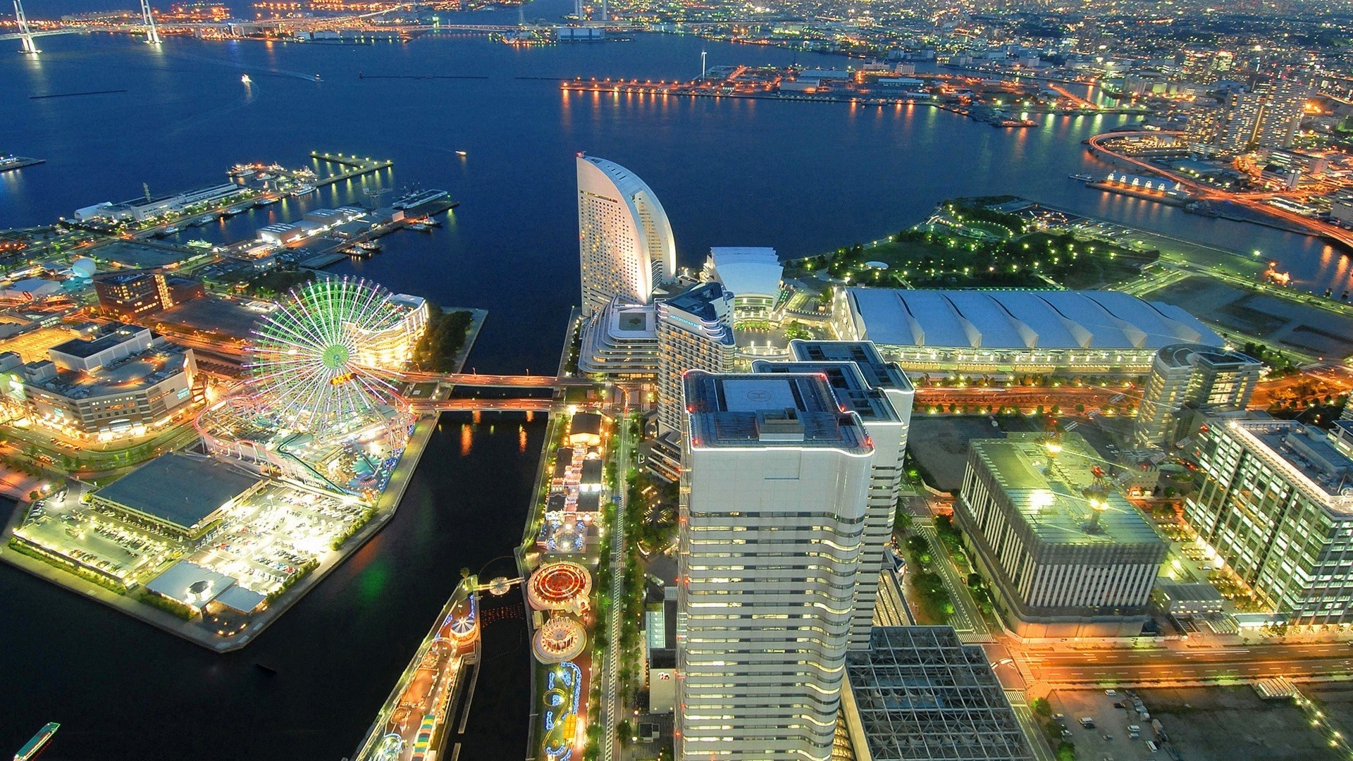 skyscrapers city cityscape architecture travel water skyline building skyscraper harbor river urban aerial evening business waterfront modern sky downtown dusk