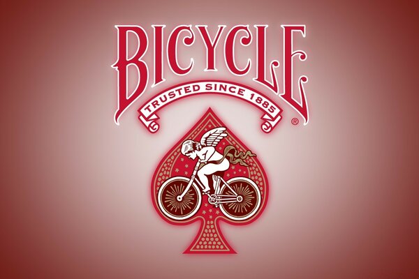 Bicycle. Kırmızı tepe. Bisiklete binen melek