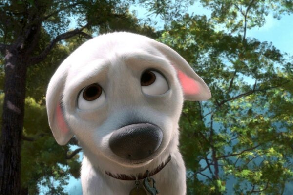 Cute dog from a foreign cartoon