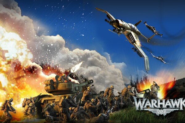 Fotogramma del gioco per computer warhawk