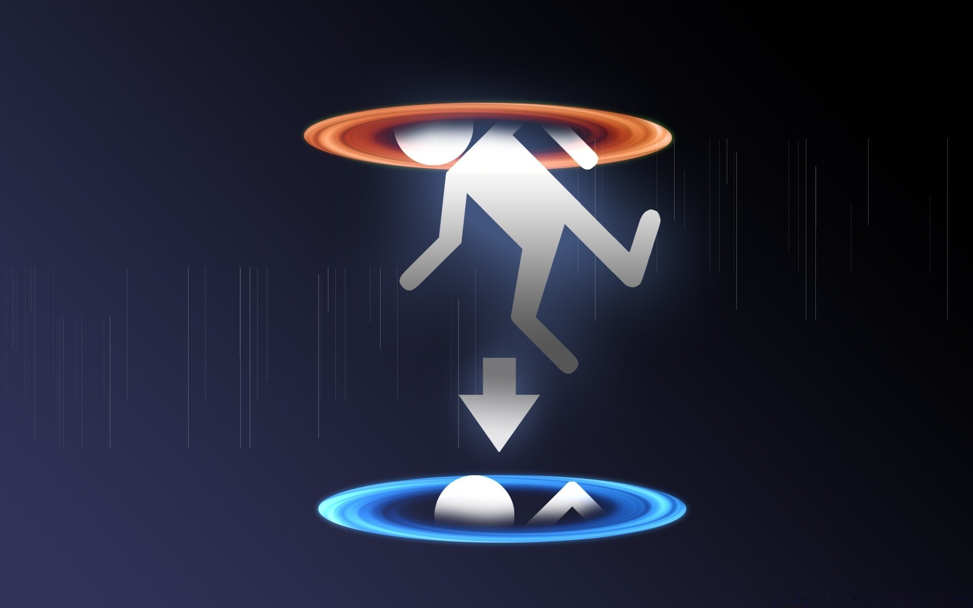 portal dark desktop illuminated light illustration