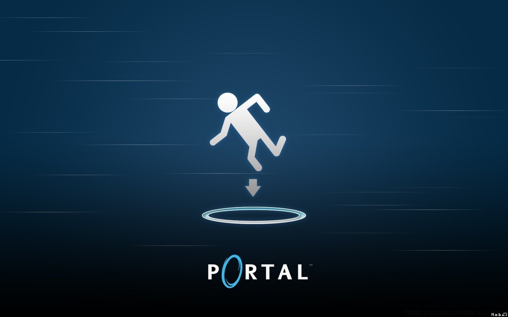 portal desktop dark illustration design