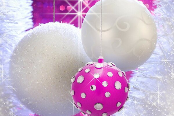 Pink Christmas Ball Christmas Tree