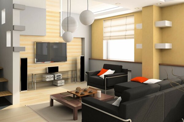 Recreation room interior design