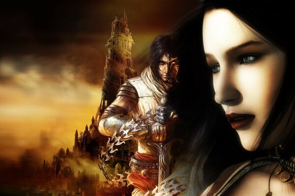 Prince of Persia with a beautiful girl