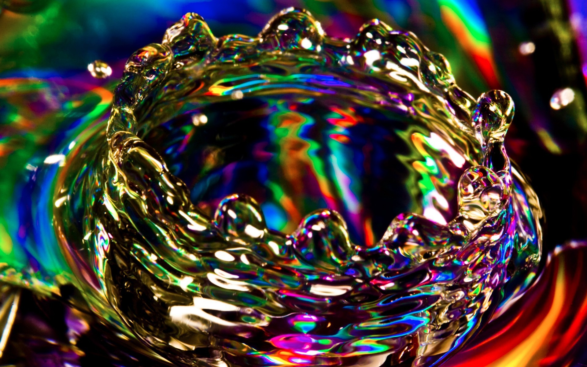 macro abstract round color rainbow shining bright decoration art christmas light sphere blur desktop design celebration texture shape motion reflection