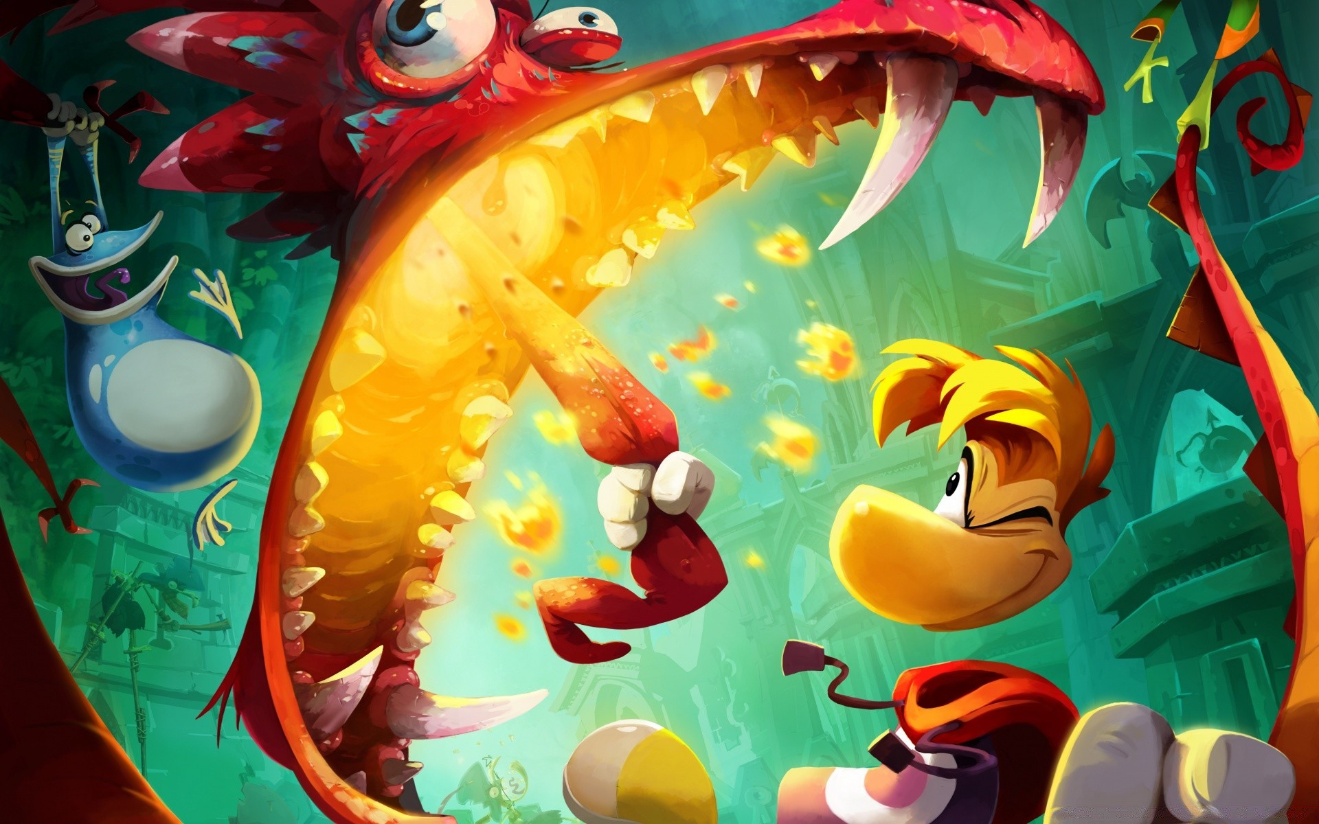 rayman ilustração esboço arte