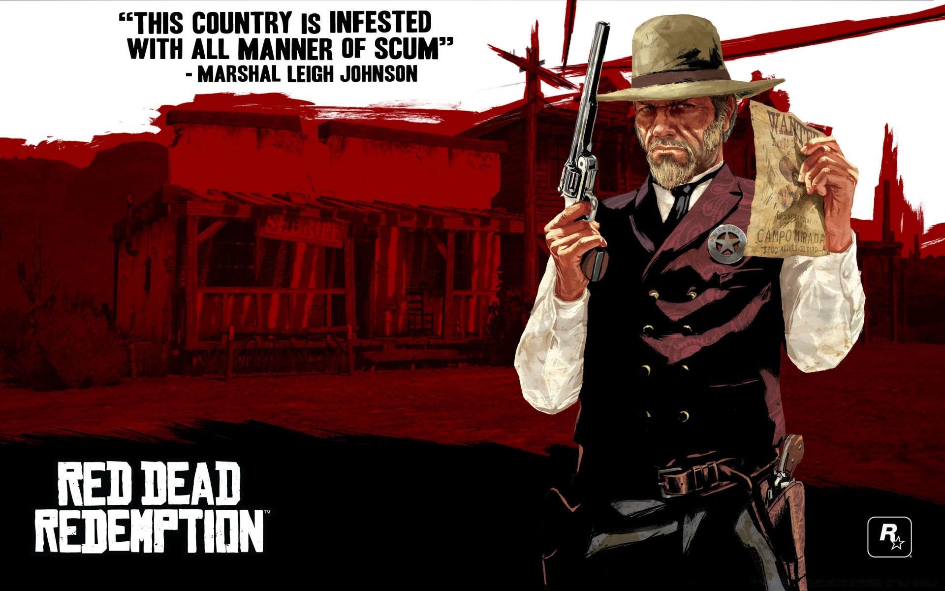 red dead redemption adulto homem ao ar livre vertical horizontal interior tampa