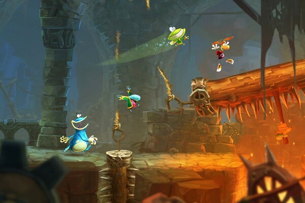 Rayman Legends tagliare le corde