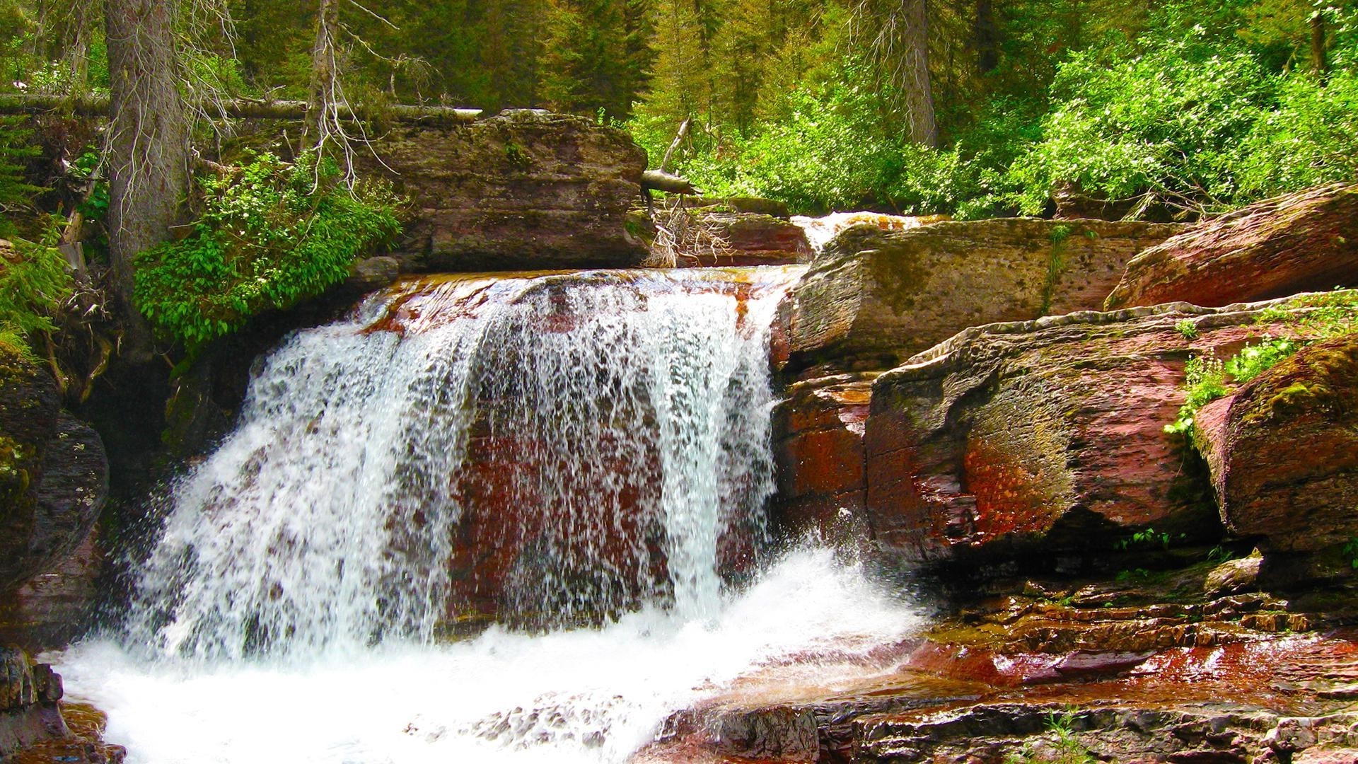 wodospady wodospad strumień wody rzeka kaskada natura jesień creek stream krajobraz drewno odkryty liść skalny splash travel motion medium wet