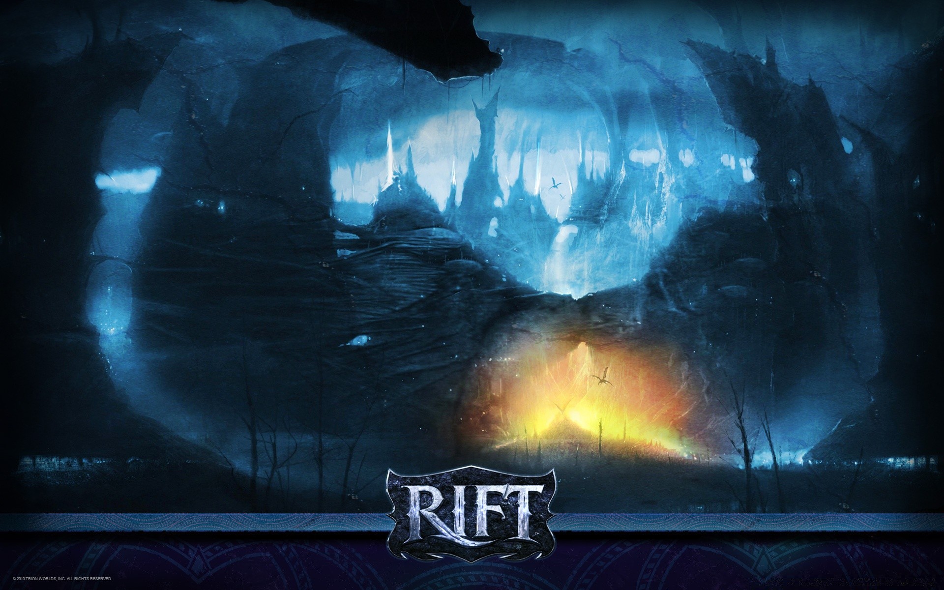 rift dark nature water outdoors illuminated