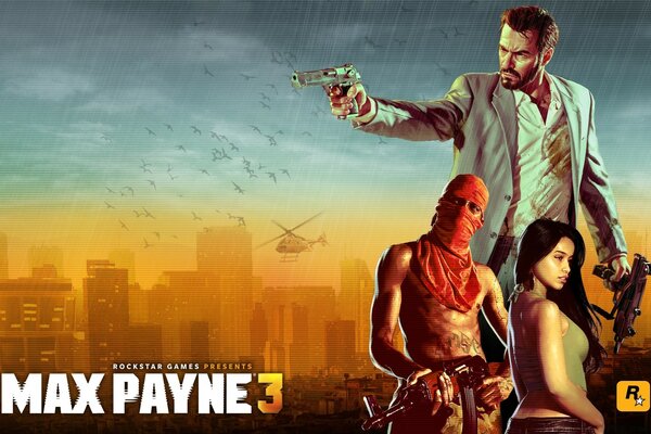 The screensaver of the game max Payne 3