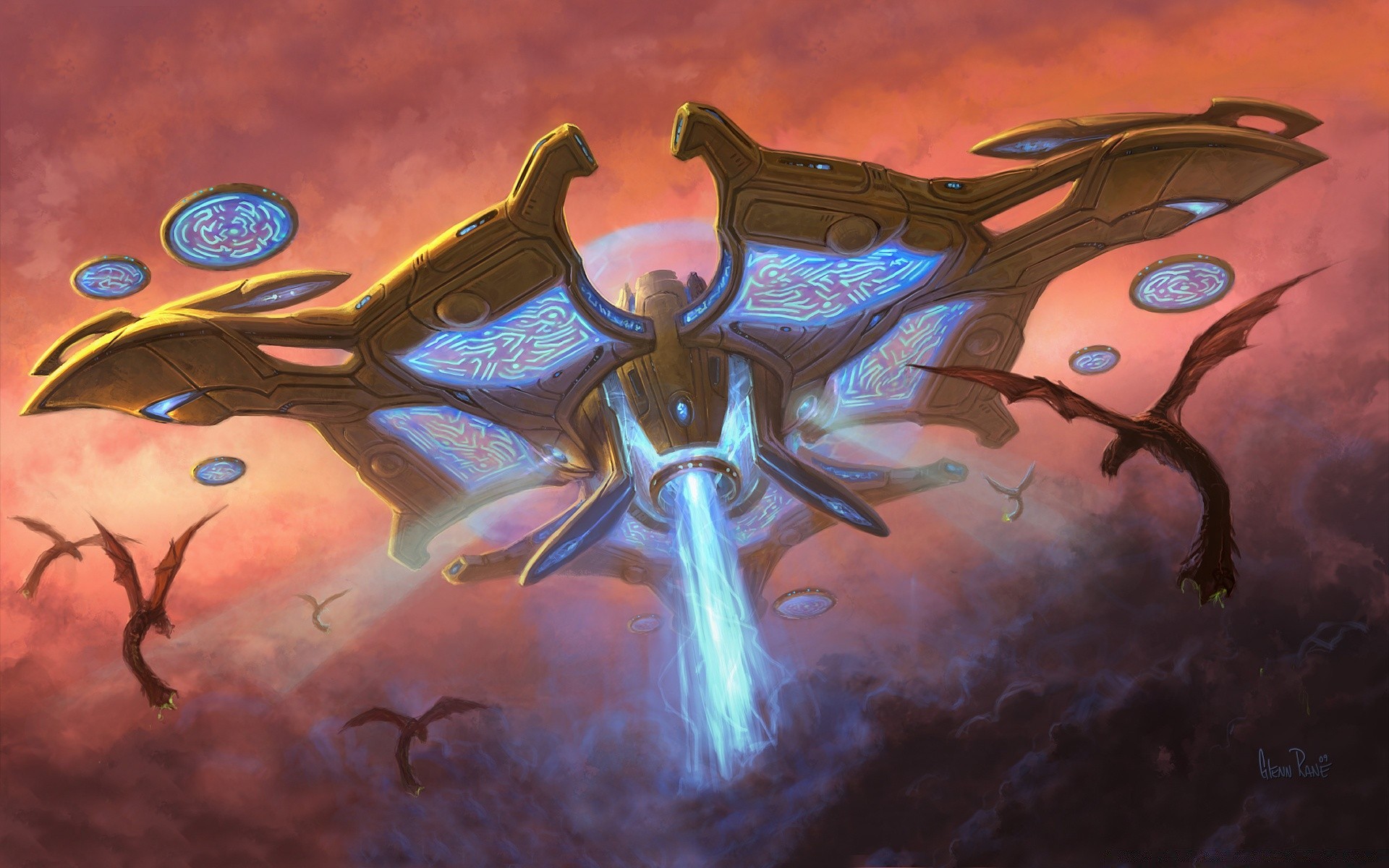 starcraft illustrazione arte pittura