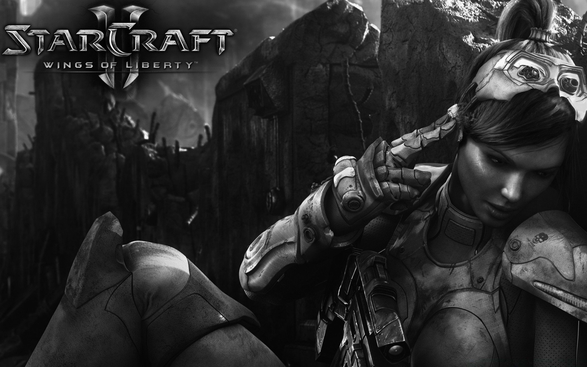 starcraft guerra adulto uomo donna militare uno monocromatico battaglia