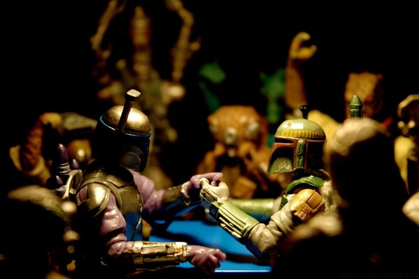 Bras de fer. Figurines. Star Wars